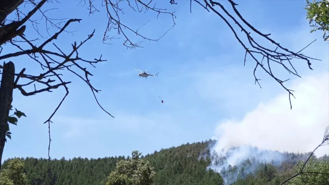 Isparta’da Orman Yangınına Yoğun Müdahale Devam Ediyor
