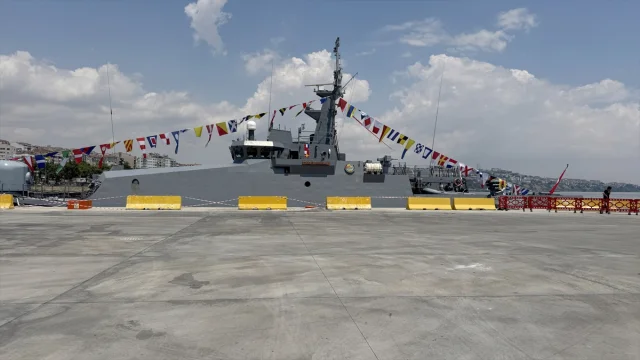 Tekirdağ'da TCG Tekirdağ Gemisi Halkın Ziyaretine Açıldı