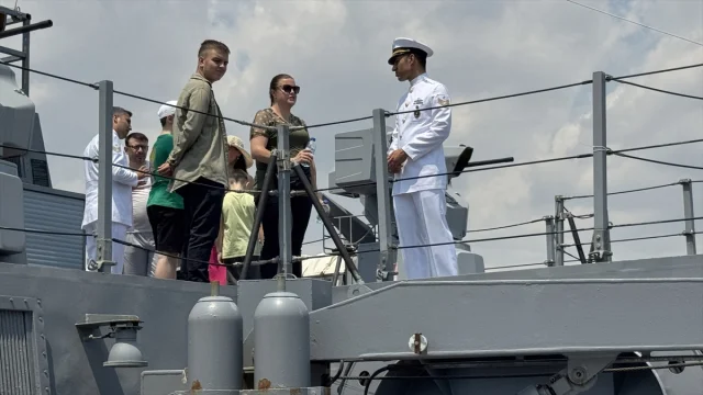 Tekirdağ'da TCG Tekirdağ Gemisi Halkın Ziyaretine Açıldı