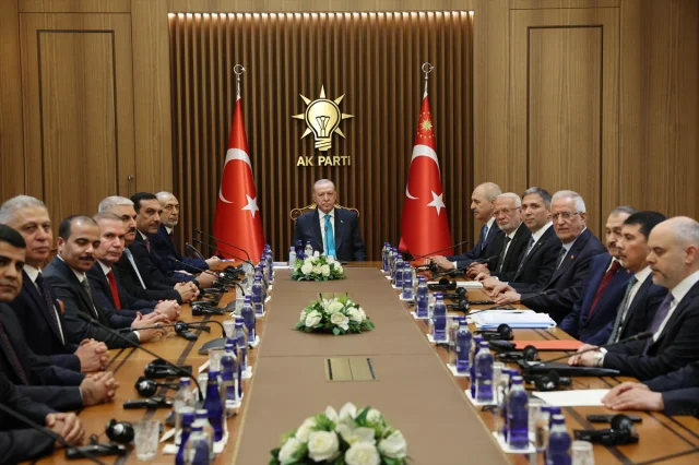 Cumhurbaşkanı Erdoğan ve Irak Temsilciler Meclisi Başkanı Meşhedani Ankara’da Bir Araya Geldi