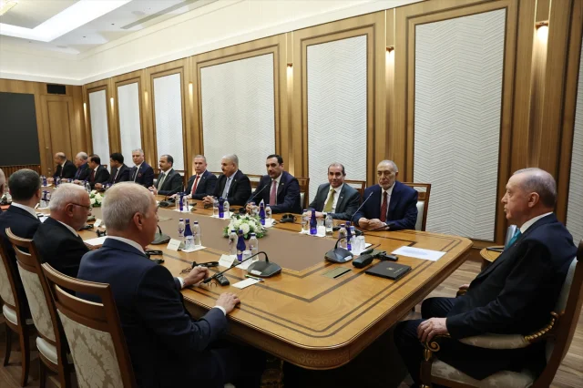 Cumhurbaşkanı Erdoğan ve Irak Temsilciler Meclisi Başkanı Meşhedani Ankara’da Bir Araya Geldi