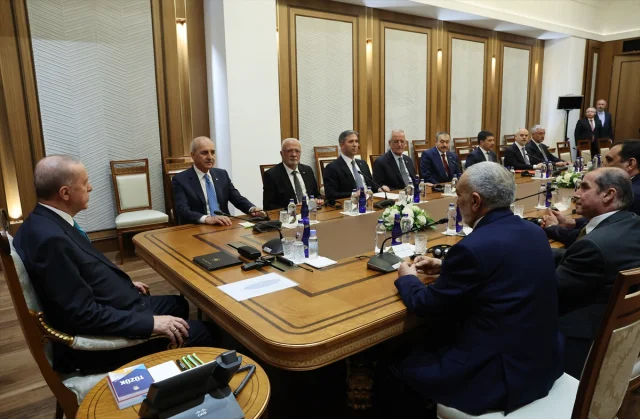 Cumhurbaşkanı Erdoğan ve Irak Temsilciler Meclisi Başkanı Meşhedani Ankara’da Bir Araya Geldi