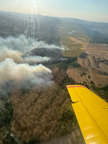 Balıkesir Orman Yangınına Yoğun Mücadele Sürüyor