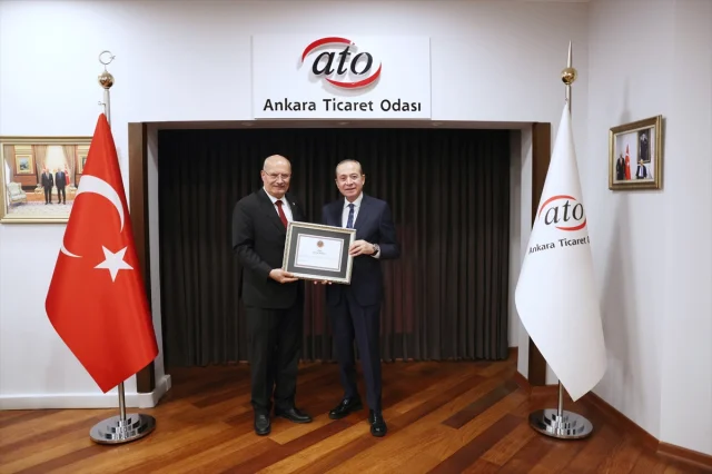 Gençlerbirliği Başkanı Osman Sungur'dan ATO'ya Anlamlı Ziyar...