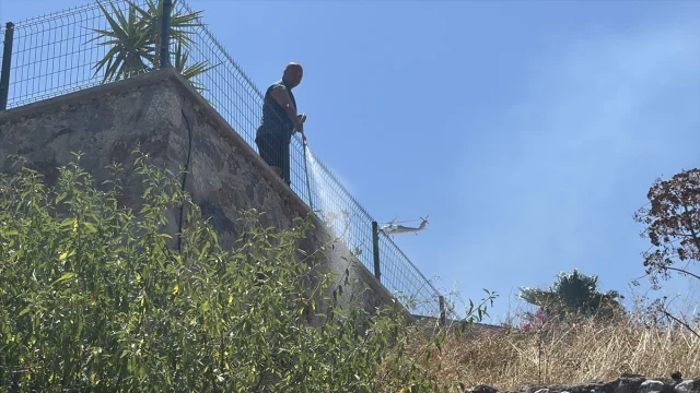 Bodrum'da Tarım Arazisinde Çıkan Yangın Kontrol Altında