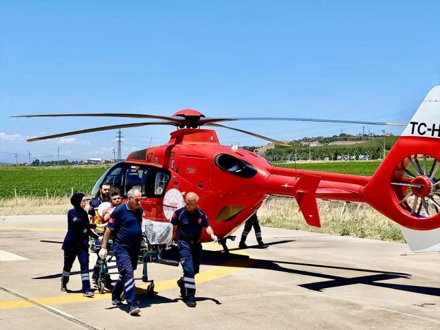 Diyarbakır'da Hayat Kurtaran Helikopter Müdahalesi