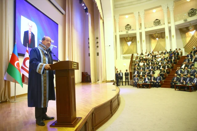 Cumhurbaşkanı Tatar'a Azerbaycan'dan Başarı Onuru