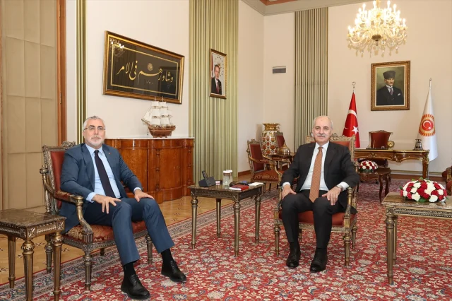 TBMM Başkanı Kurtulmuş, Bakan Işıkhan'ı Ağırladı