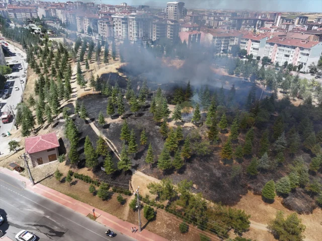 Edirne'de Tarihi Kavgaz Tabya Yakınında Çıkan Yangın Kontrol Altına Alındı