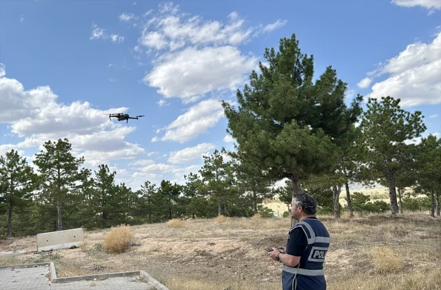 Kırşehir Ormanlarında Dron Destekli Yangın Denetimi