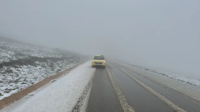 Bayburt'ta Temmuz Ayında Kar Sürprizi