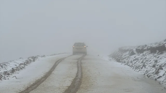Bayburt'ta Temmuz Ayında Kar Sürprizi