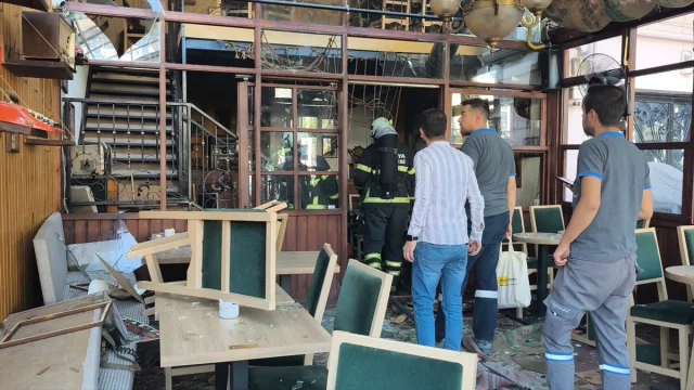 Kütahya'da Kafede Tüp Patlaması Panik Yarattı