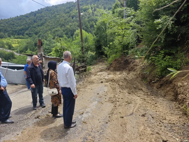 Samsun'da Yoğun Yağış Sonrası Heyelan Tehlikesi Artıyor