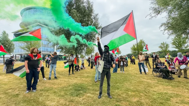 İsrail'in F-35 Parçalarına İhracat Hollanda'da Protesto Edildi