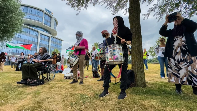 İsrail'in F-35 Parçalarına İhracat Hollanda'da Protesto Edildi