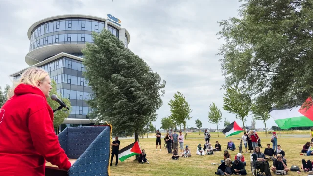 İsrail'in F-35 Parçalarına İhracat Hollanda'da Protesto Edildi