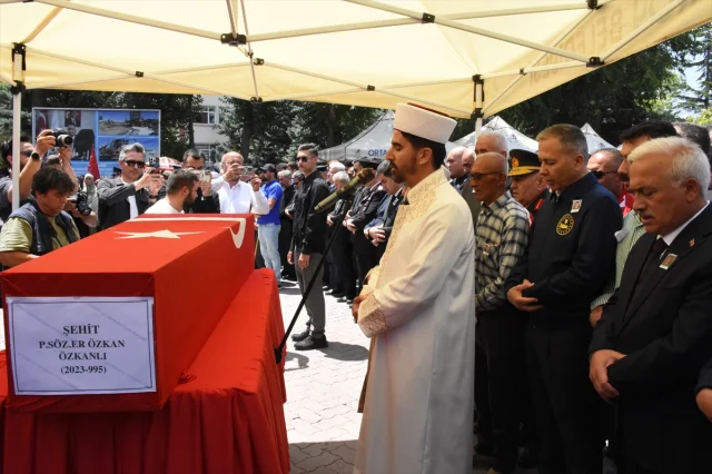 Aksaray'da Şehit Piyade Sözleşmeli Er Özkan Özkanlı Son Yolculuğuna Uğurlandı