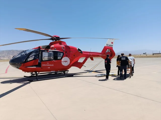 Şırnak'tan Şanlıurfa'ya Acil Sevk Helikopter Ambulansla Gerçekleşti