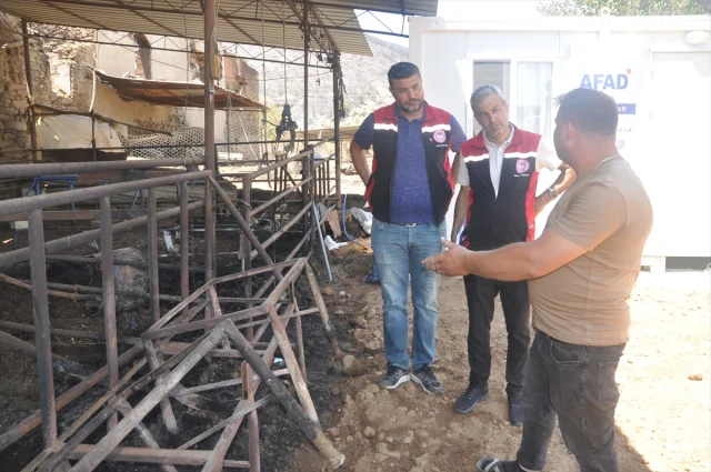 İzmir Ödemiş'te Yangından Kurtarılan Binlerce Hayvan Sahiplerine Kavuştu