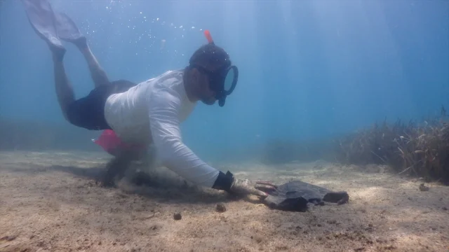 Bodrum'da Gönüllü Dalgıçlar Deniz Dibini Temizledi