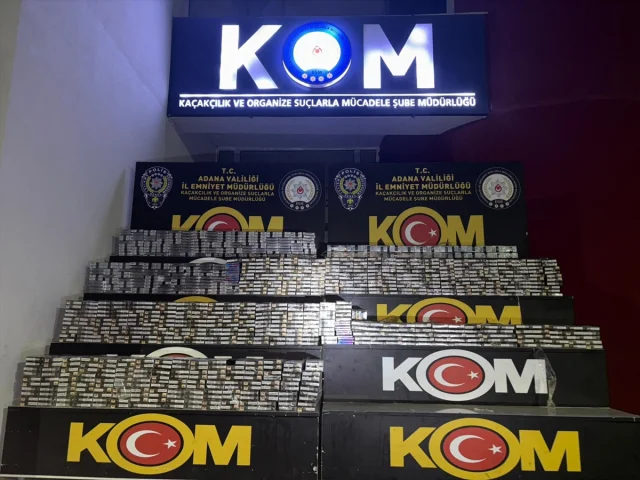 Adana'da Tankerde Kaçak Sigara Operasyonu