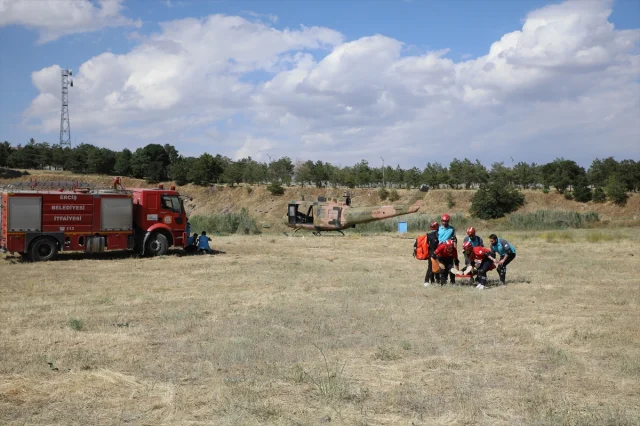 Van'da Helikopter Kazası Tatbikatı Detayları ve Katılımcılar