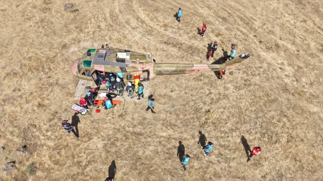 Van'da Helikopter Kazası Tatbikatı Detayları ve Katılımcılar