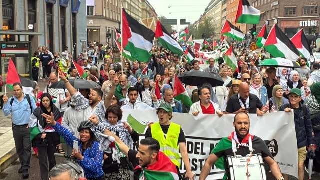 Stockholm'de Gazze'ye Destek Protestosu: İsrail Politikaları...