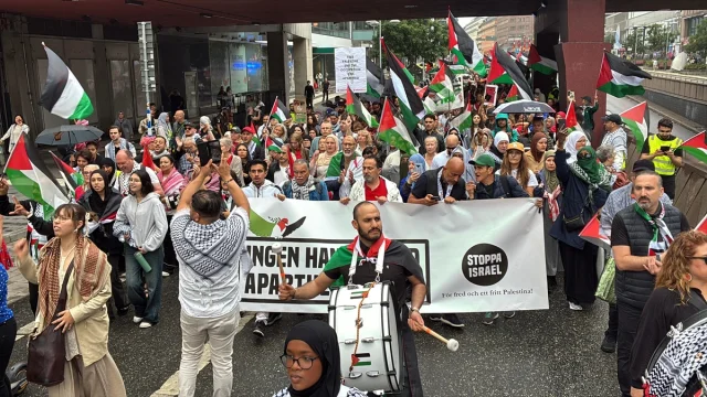 Stockholm'de Gazze'ye Destek Protestosu: İsrail Politikalarına Tepki