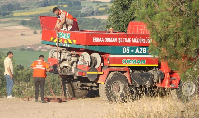 Amasya'da Orman Yangını Hızlı Müdahale ile Kontrol Altında
