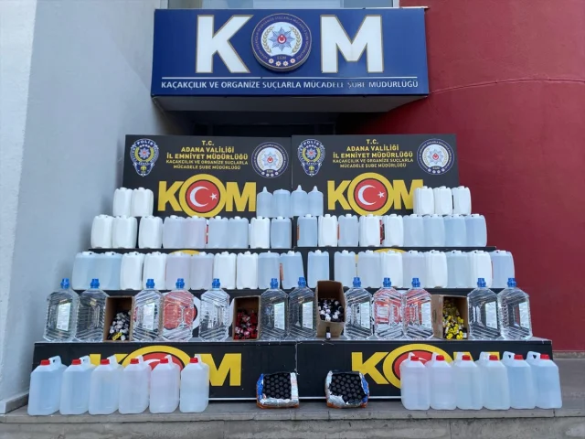 Adana'da Kaçakçılara Darbe: 800 Litre Etil Alkol Ele Geçirildi
