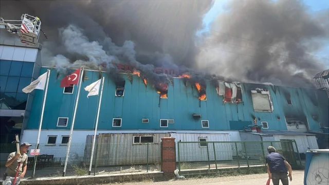 Bolu'da Medikal Fabrikasındaki Büyük Yangın Korkuttu