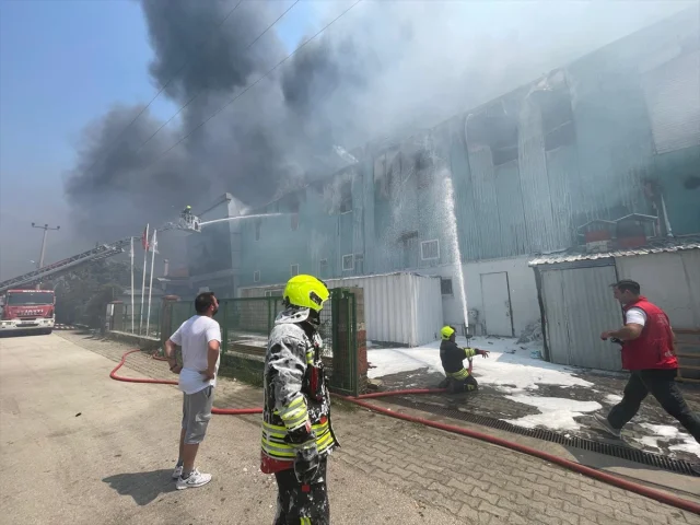 Bolu'da Medikal Fabrikasındaki Büyük Yangın Korkuttu