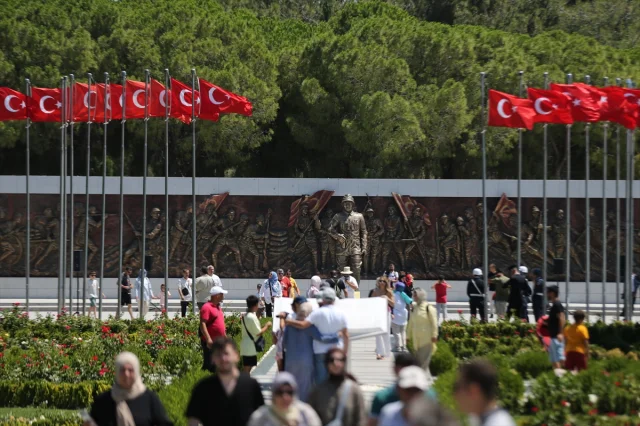 Çanakkale Anıtı'nda 15 Temmuz Şehitleri İçin Anma Töreni