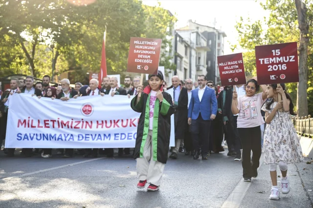 15 Temmuz’un 9. Yılında İstanbul 2 Nolu Barosu'ndan Anlamlı Yürüyüş