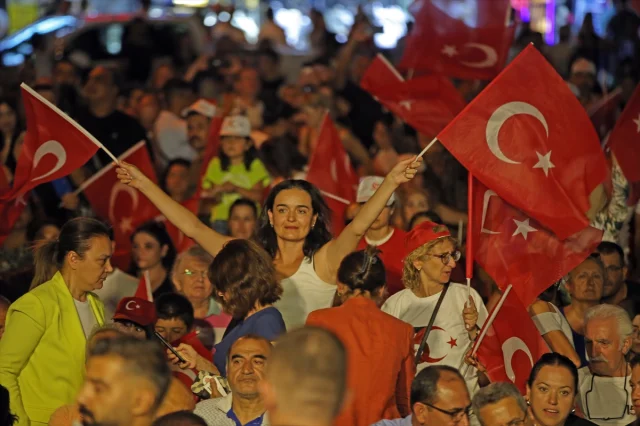 Marmaris'te 15 Temmuz Anma Etkinlikleri Coşkulu Geçti