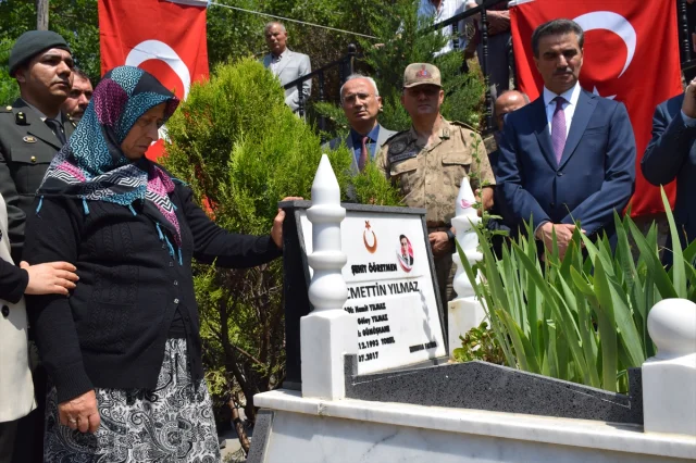 Gümüşhane'de Şehit Öğretmen Necmettin Yılmaz Gözyaşlarıyla Anıldı