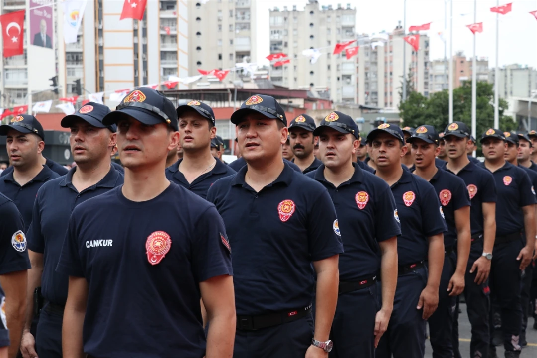 Adana'da 90 Kahraman İtfaiye Erinin Göreve Başlayışı Kutlandı