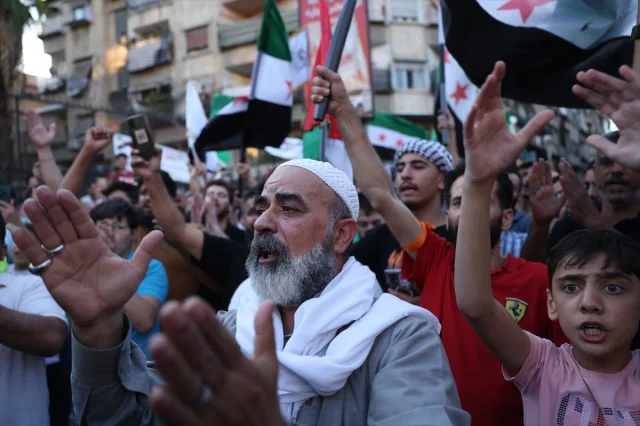 Şam'da Binler, İsrail Baskısını Protesto İçin Toplandı