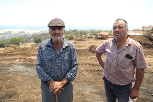Tekirdağ'daki Orman Yangınında Besicilerin Zorlu Anları