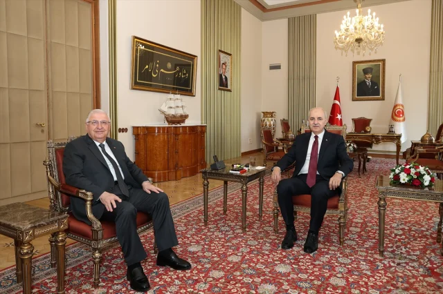 TBMM'de Önemli Buluşma: Milli Savunma Bakanı Güler ve TSK Komutanları Kurtulmuş ile Bir Araya Geldi