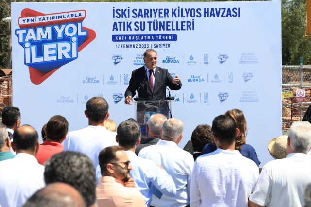 İstanbul'da Kilyos Atık Su Tünellerinin Kazı Çalışmaları Baş...