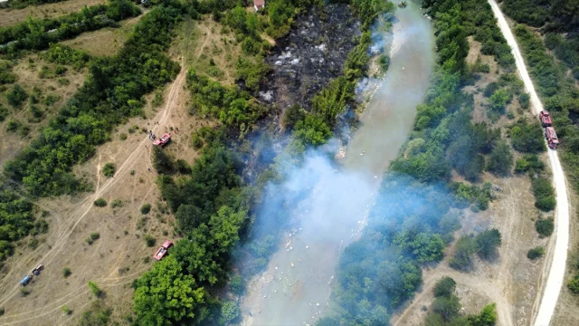 Karabük'te Tarım Alanından Ormana Sıçrayan Yangın Kontrol Altında