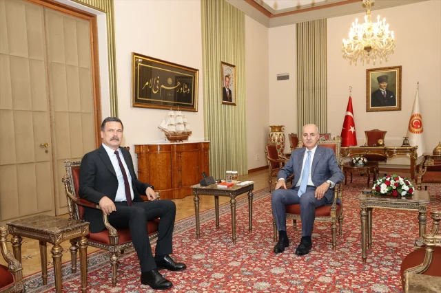 TBMM Başkanı Kurtulmuş ve TİP Lideri Baş Görüşmesi