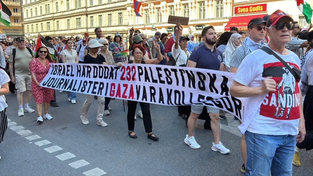 İsveç'te İsrail Karşıtı Protestolar Büyüyor