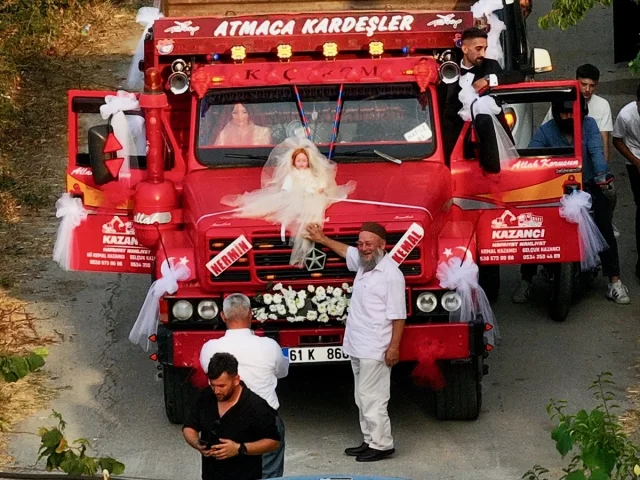 Düzce’de Dikkat Çeken Düğün Kamyonu Rotalarıyla İlgi Çekti