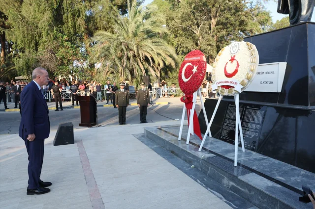Erdoğan'dan KKTC Ziyaretinde Anlamlı Tören