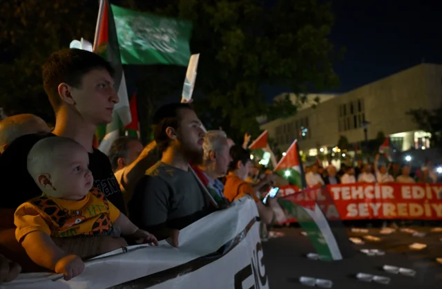 Ankara'da İsrail'in Gazze Politikalarına Karşı Yoğun Protesto