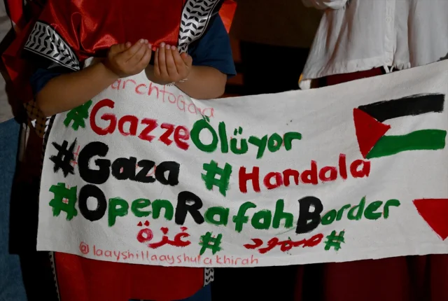 Ankara'da İsrail'in Gazze Politikalarına Karşı Yoğun Protesto